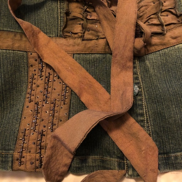 Vintage Beaded Denim Jacket - Picture 8 of 10
